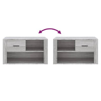 Thumbnail for Schuhschrank Grau Sonoma 80x35x45 cm Holzwerkstoff