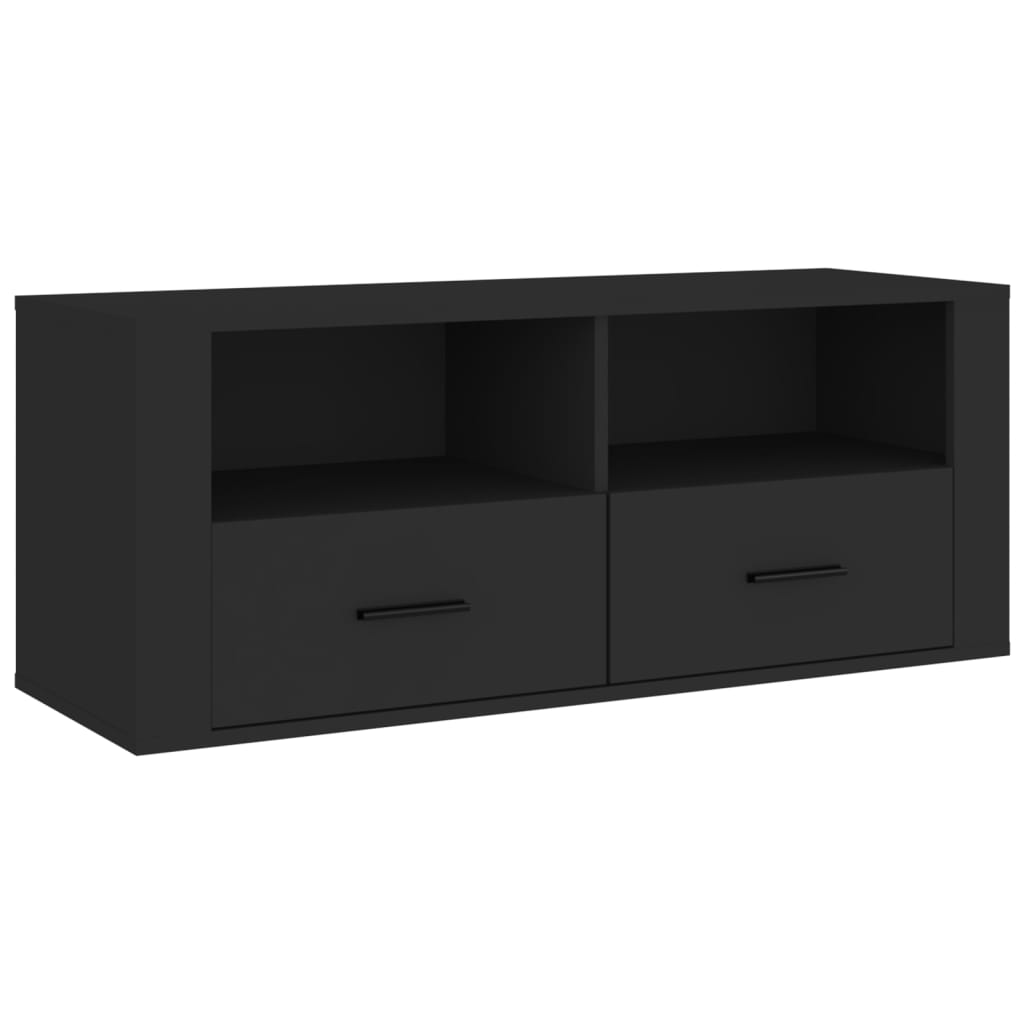 TV-Schrank Schwarz 100x35x40 cm Holzwerkstoff