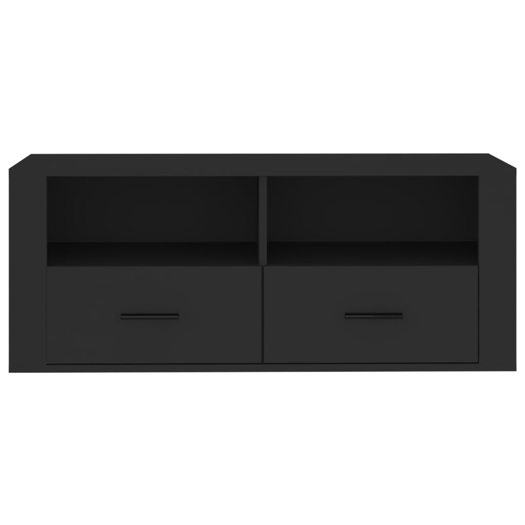 TV-Schrank Schwarz 100x35x40 cm Holzwerkstoff