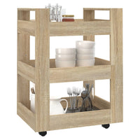 Thumbnail for Küchenwagen Sonoma-Eiche 60x45x80 cm Holzwerkstoff