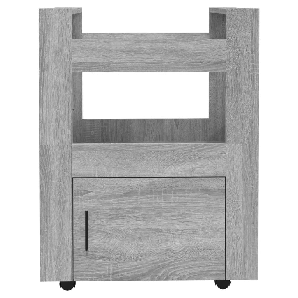 Küchenwagen Grau Sonoma 60x45x80 cm Holzwerkstoff