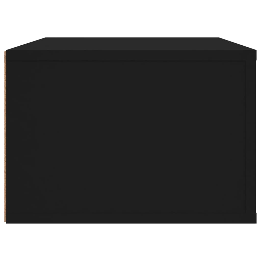 TV-Wandschrank Schwarz 80x36x25 cm Holzwerkstoff