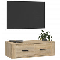 Thumbnail for TV-Wandschrank Sonoma-Eiche 80x36x25 cm Holzwerkstoff