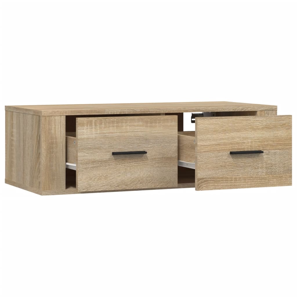 TV-Wandschrank Sonoma-Eiche 80x36x25 cm Holzwerkstoff