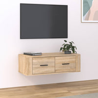Thumbnail for TV-Wandschrank Sonoma-Eiche 80x36x25 cm Holzwerkstoff