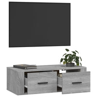 Thumbnail for TV-Wandschrank Grau Sonoma 80x36x25 cm Holzwerkstoff