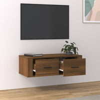 Thumbnail for TV-Wandschrank Braun Eichen-Optik 80x36x25 cm Holzwerkstoff