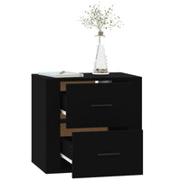 Thumbnail for Wand-Nachttisch Schwarz 50x36x47 cm
