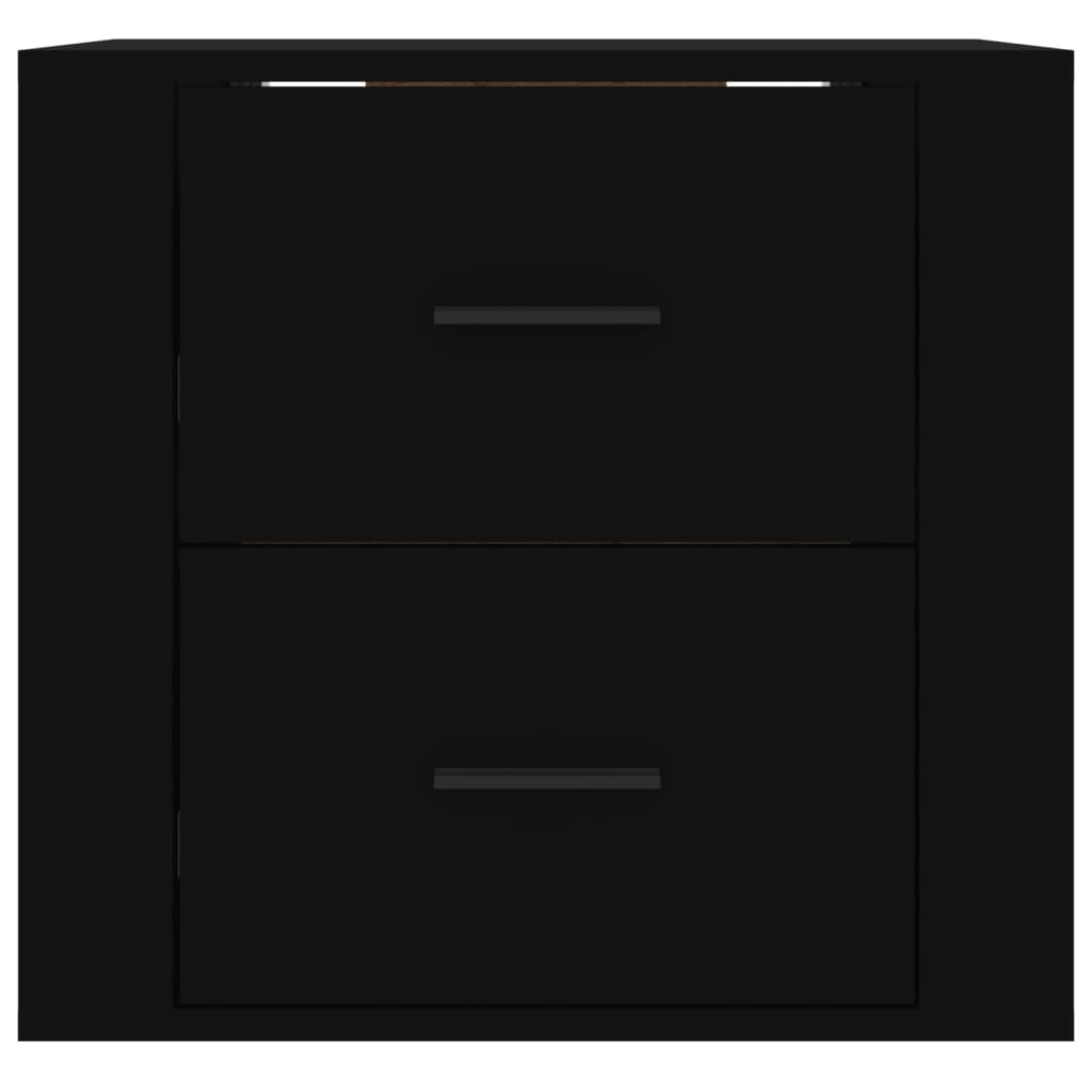 Wand-Nachttisch Schwarz 50x36x47 cm