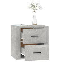 Thumbnail for Wand-Nachttisch Betongrau 50x36x47 cm