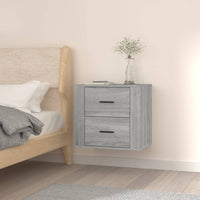 Thumbnail for Wand-Nachttisch Grau Sonoma 50x36x47 cm