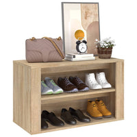 Thumbnail for Schuhregal Sonoma-Eiche 75x35x45 cm Holzwerkstoff