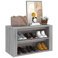 Thumbnail for Schuhregal Grau Sonoma 75x35x45 cm Holzwerkstoff