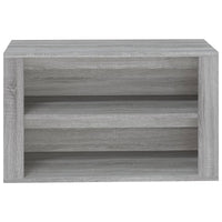 Thumbnail for Schuhregal Grau Sonoma 75x35x45 cm Holzwerkstoff