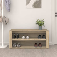 Thumbnail for Schuhregal Sonoma-Eiche 100x35x45 cm Holzwerkstoff