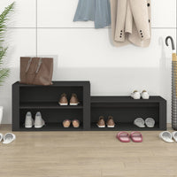 Thumbnail for Schuhschrank Schwarz 150x35x45 cm Holzwerkstoff