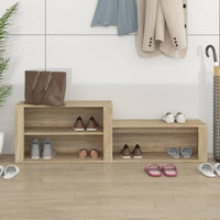 Thumbnail for Schuhschrank Sonoma-Eiche 150x35x45 cm Holzwerkstoff