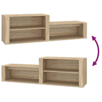 Thumbnail for Schuhschrank Sonoma-Eiche 150x35x45 cm Holzwerkstoff