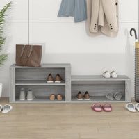 Thumbnail for Schuhschrank Grau Sonoma 150x35x45 cm Holzwerkstoff