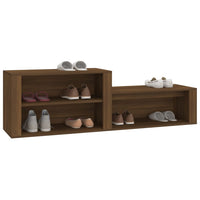 Thumbnail for Schuhschrank Braun Eichen-Optik 150x35x45 cm Holzwerkstoff
