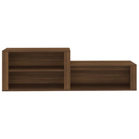 Thumbnail for Schuhschrank Braun Eichen-Optik 150x35x45 cm Holzwerkstoff