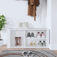 Thumbnail for Schuhregal Weiß 100x35x45 cm Holzwerkstoff