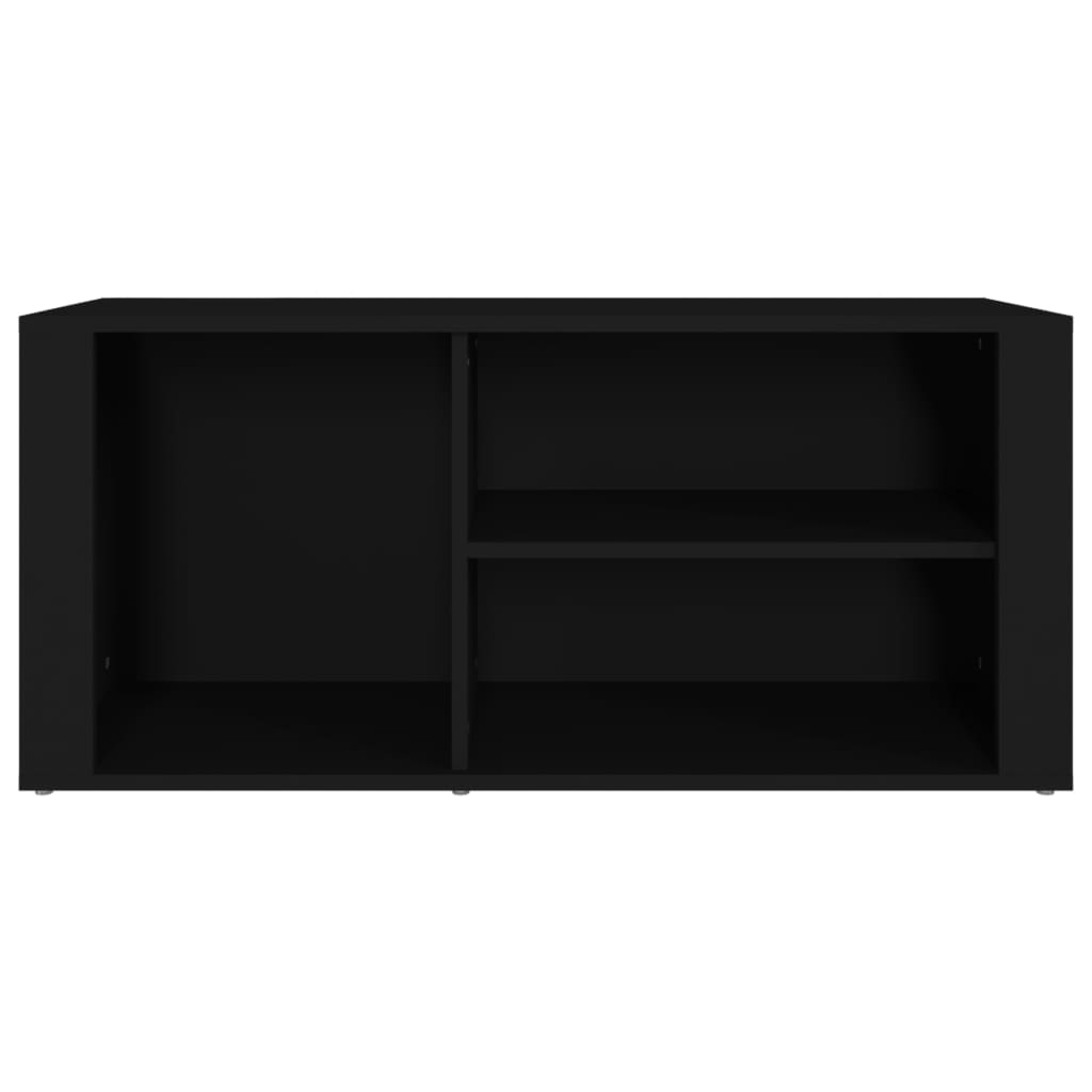Schuhregal Schwarz 100x35x45 cm Holzwerkstoff