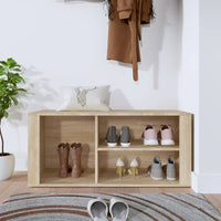Thumbnail for Schuhregal Sonoma-Eiche 100x35x45 cm Holzwerkstoff