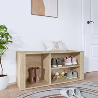 Thumbnail for Schuhregal Sonoma-Eiche 100x35x45 cm Holzwerkstoff