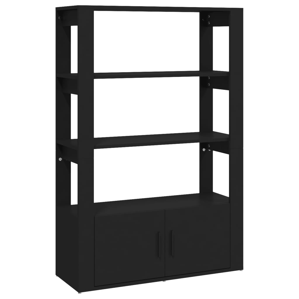 Sideboard Schwarz 80x30x119,5 cm Holzwerkstoff