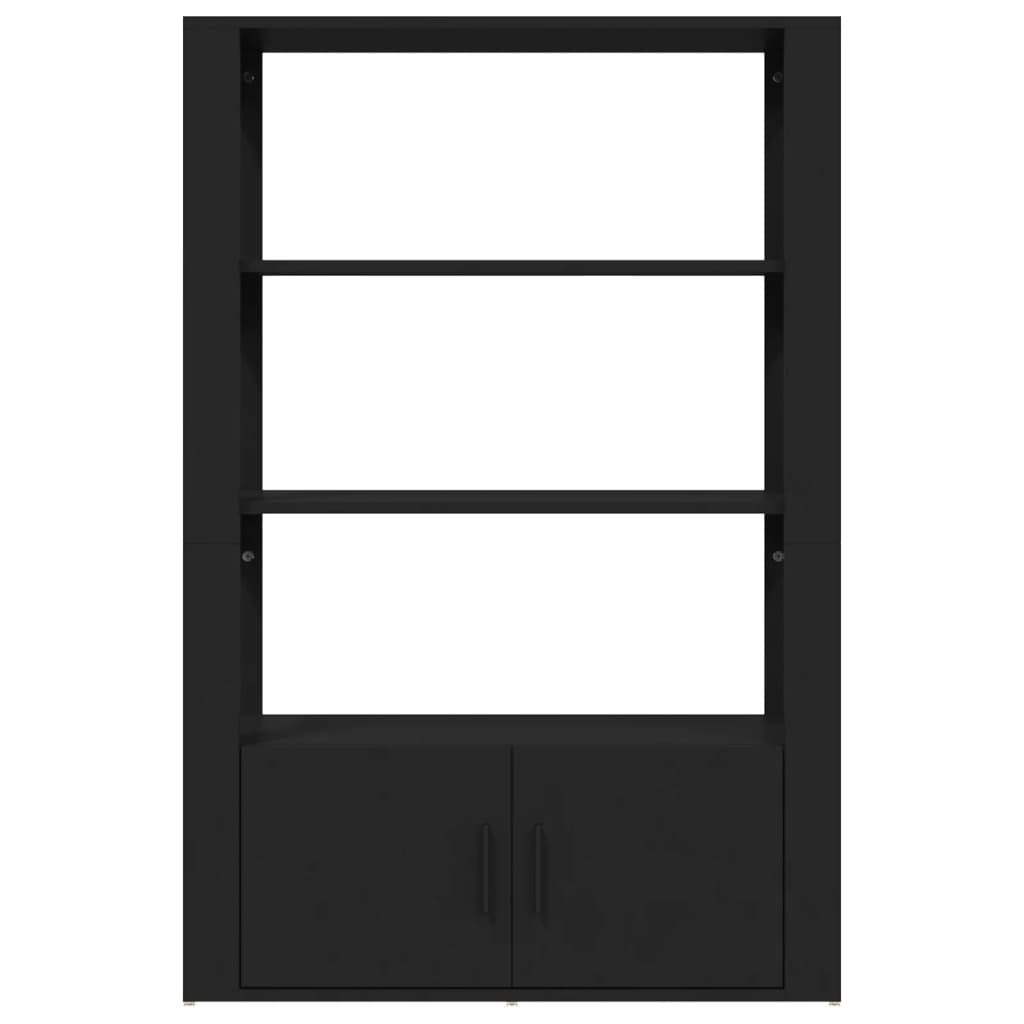 Sideboard Schwarz 80x30x119,5 cm Holzwerkstoff