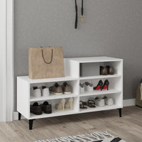 Thumbnail for Schuhregal Weiß 102x36x60 cm Holzwerkstoff