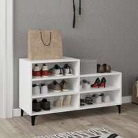 Thumbnail for Schuhregal Weiß 102x36x60 cm Holzwerkstoff
