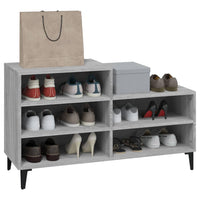 Thumbnail for Schuhregal Grau Sonoma 102x36x60 cm Holzwerkstoff