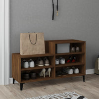 Thumbnail for Schuhregal Braun Eichen-Optik 102x36x60 cm Holzwerkstoff