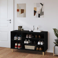 Thumbnail for Schuhregal Schwarz 102x36x60 cm Holzwerkstoff