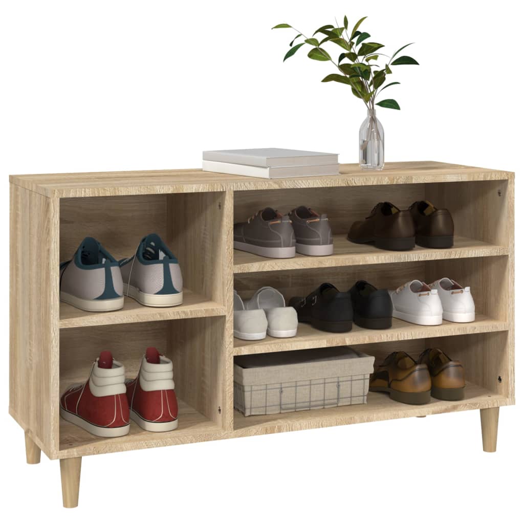 Schuhregal Sonoma-Eiche 102x36x60 cm Holzwerkstoff