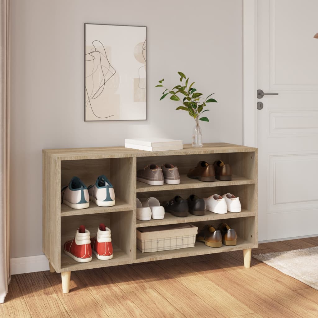 Schuhregal Sonoma-Eiche 102x36x60 cm Holzwerkstoff