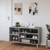 Thumbnail for Schuhregal Grau Sonoma 102x36x60 cm Holzwerkstoff