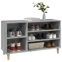 Thumbnail for Schuhregal Grau Sonoma 102x36x60 cm Holzwerkstoff