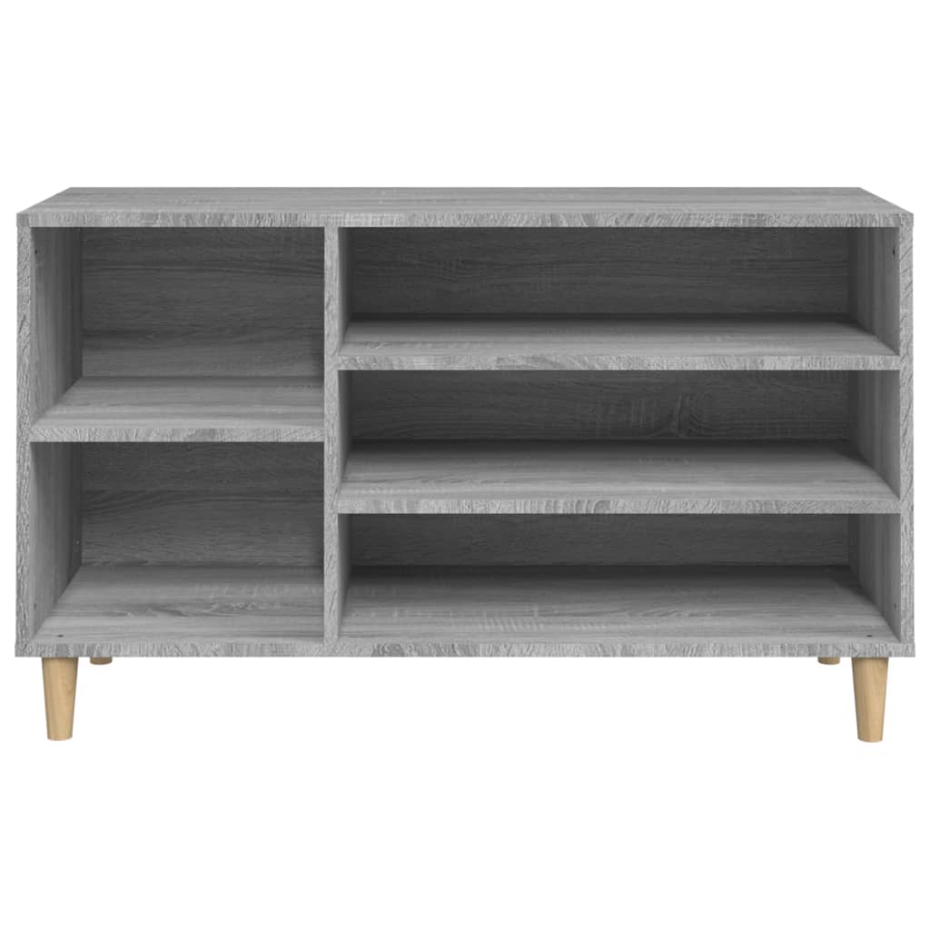 Schuhregal Grau Sonoma 102x36x60 cm Holzwerkstoff