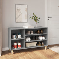 Thumbnail for Schuhregal Grau Sonoma 102x36x60 cm Holzwerkstoff