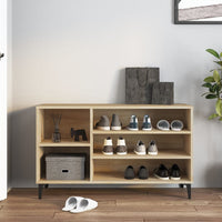 Thumbnail for Schuhregal Sonoma-Eiche 102x36x60 cm Holzwerkstoff