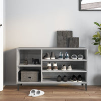 Thumbnail for Schuhregal Grau Sonoma 102x36x60 cm Holzwerkstoff