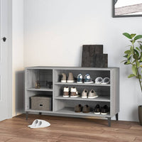 Thumbnail for Schuhregal Grau Sonoma 102x36x60 cm Holzwerkstoff