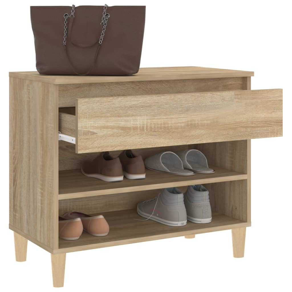 Schuhregal Sonoma-Eiche 70x36x60 cm Holzwerkstoff