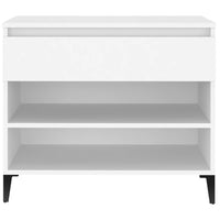 Thumbnail for Schuhregal Weiß 70x36x60 cm Holzwerkstoff