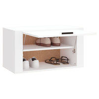 Thumbnail for Wand-Schuhschrank Weiß 70x35x38 cm Holzwerkstoff