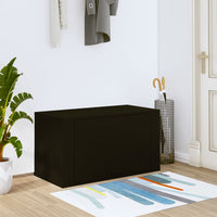 Thumbnail for Wand-Schuhschrank Schwarz 70x35x38 cm Holzwerkstoff