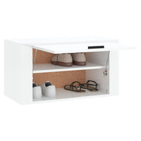 Thumbnail for Wand-Schuhschrank Hochglanz-Weiß 70x35x38 cm Holzwerkstoff